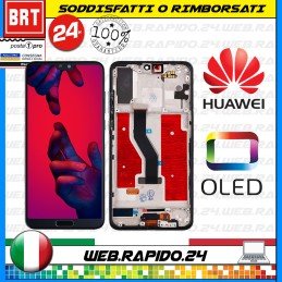 D75_DISPLAY LCD+TOUCH SCREEN+FRAME ORIGINALE X HUAWEI P20PRO CLT-L09 L29 LEGGERE