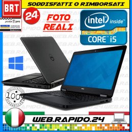 PC NOTEBOOK DELL E7470 14" INTEL CORE i5-6300U 8GB RAM SSD 256GB WIN 11 FULL HD