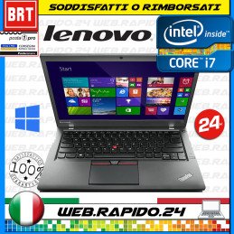 PC NOTEBOOK LENOVO THINKPAD T450S CPU I7-5600U 14" RAM 8GB SSD 256GB WIN10