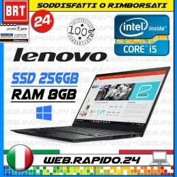 PC NOTEBOOK LENOVO X1 CARBON 5 GEN I5-6200U 14" RAM 8GB SSD 256GB TOUCH WIN 11