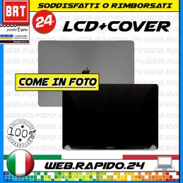 DISPLAY LCD+COVER ORIGINALE PER APPLE MACBOOK PRO A1398 RETINA 15.4 " 2013 2014