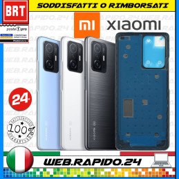 BACK COVER SCOCCA POSTERIORE VETRO+BIADESIVO XIAOMI MI 11T /11T PRO 2107113SG