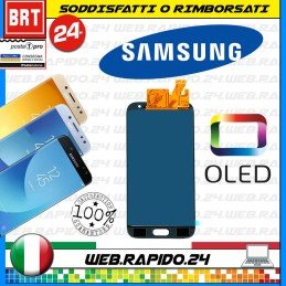 DISPLAY LCD+TOUCH SCREEN OLED ORIGINALE PER SAMSUNG GALAXY J5 2017 J530 F VETRO