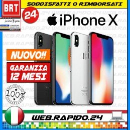 NUOVO! SMARTPHONE APPLE IPHONE X 64GB 256GB  A1865 A1901 GARANZIA 24 MESI TOP!