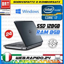 PC NOTEBOOK DELL LATITUDE E6520 15.6" CPU i7-2640M 8GB RAM 128GB SSD +WIN 10 PRO