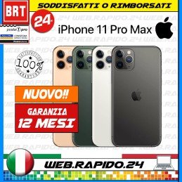 NUOVO APPLE IPHONE 11 PRO MAX 64GB 256GB 512GB IOS TUTTI COLORI GARANZIA ITA_24H